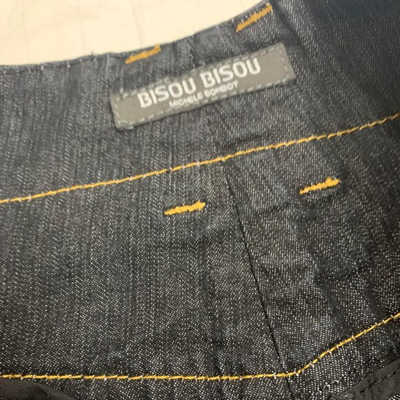 π. BISOU BISOU MICHELE BOHBOT WOMENS JEANS CAPRIS PANTS SIZE 6. π - Picture 2 of 4